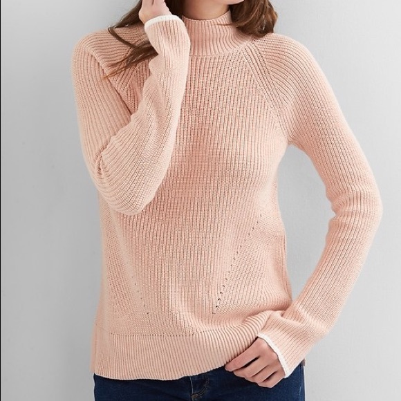 GAP Sweaters - GAP Chalk Pink Mockneck Sweater